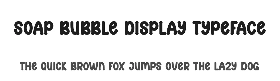 Soap Bubble Display Typeface by andikastudio — Display Font