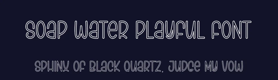 Soap Water Playful Font by andikastudio — Display Font — thumbnail 2