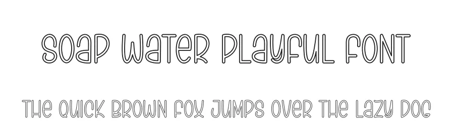 Soap Water Playful Font by andikastudio — Display Font