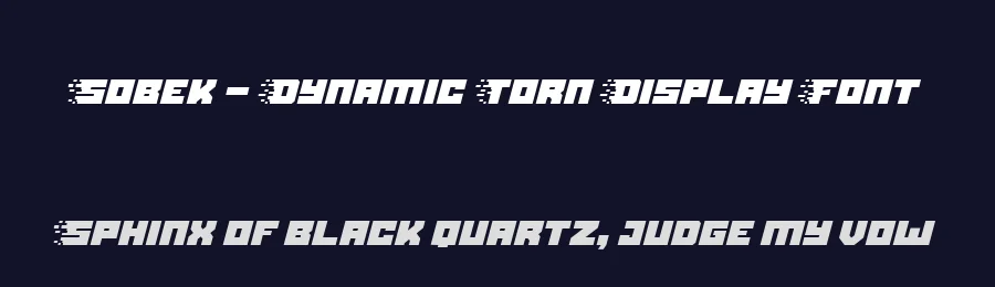 Sobek – Dynamic Torn Display Font by Linecreative — Decorative Font — thumbnail 2