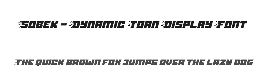 Sobek – Dynamic Torn Display Font by Linecreative — Decorative Font