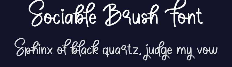 Sociable Brush Font by creativeletter — Script Handwritten Font — thumbnail 2