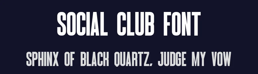 Social Club Font by Craftedtype — Decorative Font — thumbnail 2