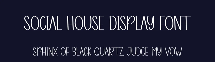 Social House Display Font by creativeletter — Display Font — thumbnail 2