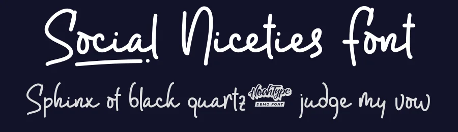 Social Niceties Font by noahtype — Script Handwritten Font — thumbnail 2