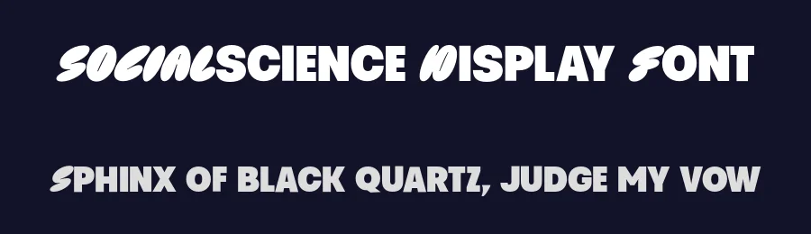 Social Science Display Font by Mans Greback — Display Font — thumbnail 2