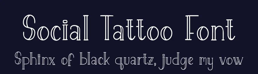 Social Tattoo Font by qwrtype — Script Handwritten Font — thumbnail 2