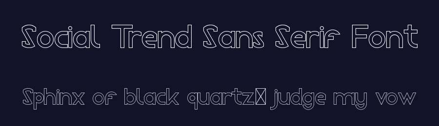 Social Trend Sans Serif Font by edricstudio — Sans Serif Font — thumbnail 2