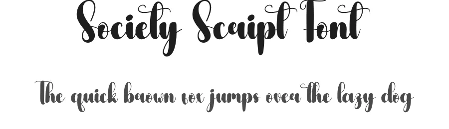 Society Script Font by andikastudio — Script Handwritten Font