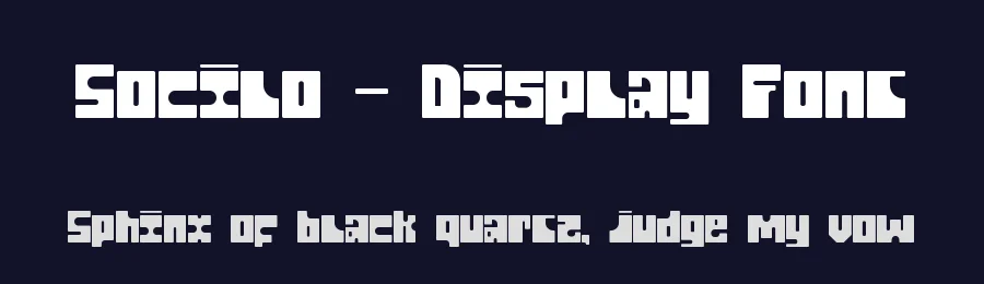 Socilo – Display Font by jadatype — Display Font — thumbnail 2