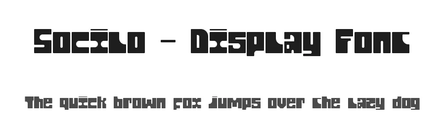 Socilo – Display Font by jadatype — Display Font