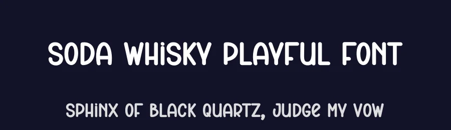 Soda Whisky Playful Font by andikastudio — Display Font — thumbnail 2