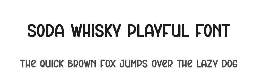 Soda Whisky Playful Font by andikastudio — Display Font