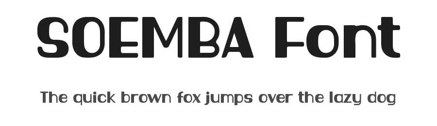 SOEMBA Font by Rautan Studio — Decorative Font