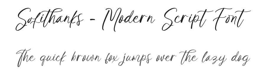 Sofithanks – Modern Script Font by stylishtype.co — Serif Font