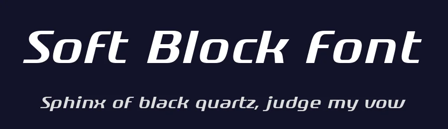 Soft Block Font by fontgeneration — Display Font — thumbnail 2