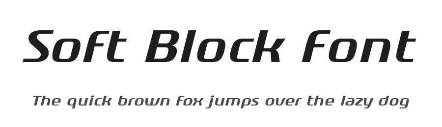 Soft Block Font by fontgeneration — Display Font
