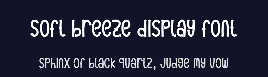 Soft Breeze Display Font by andikastudio — Display Font — thumbnail 2