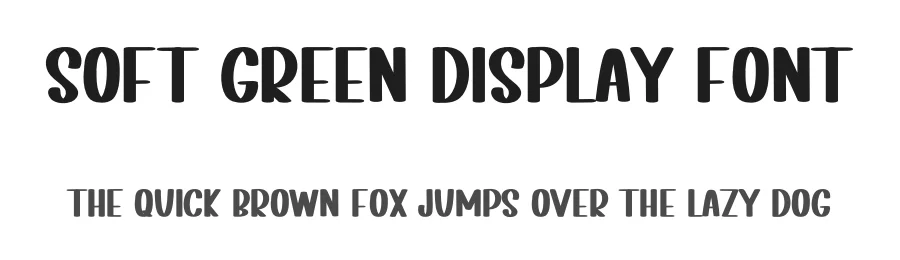 Soft Green Display Font by inermediaSTUDIO — Script Handwritten Font