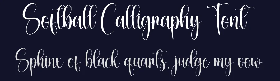 Softball Calligraphy Font by creativeletter — Script Handwritten Font — thumbnail 2