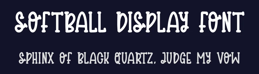Softball Display Font by Craftedtype — Decorative Font — thumbnail 2