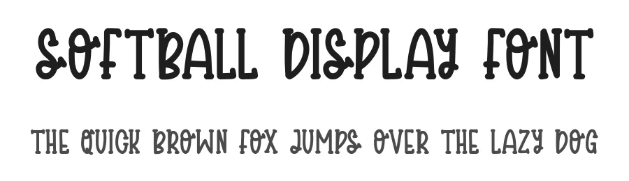 Softball Display Font by Craftedtype — Decorative Font