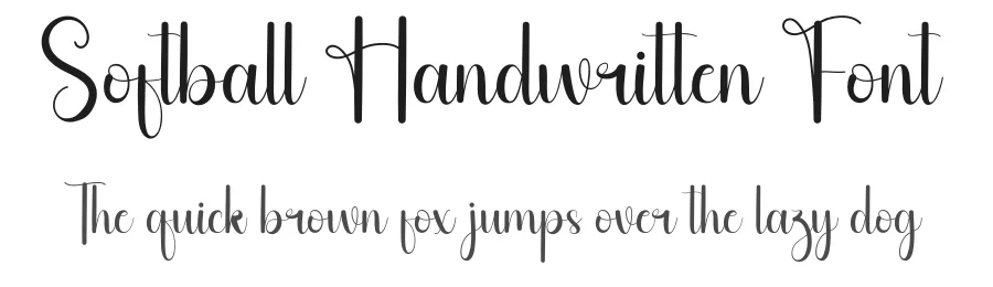 Softball Handwritten Font by andikastudio — Script Handwritten Font
