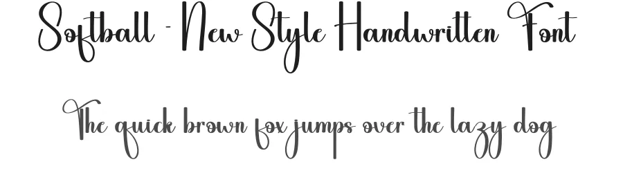Softball – New Style Handwritten Font by andikastudio — Script Handwritten Font
