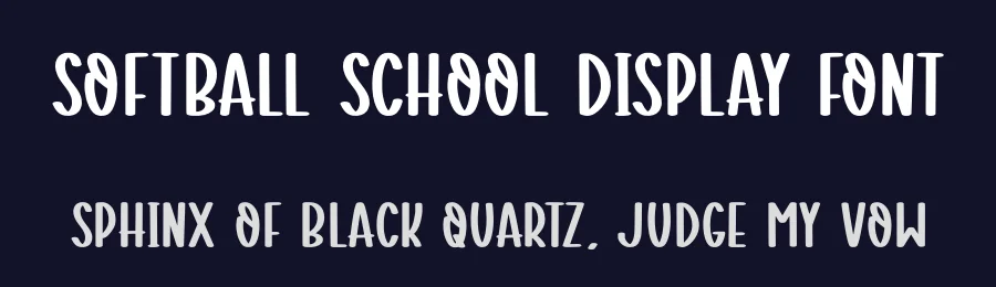 Softball School Display Font by Craftedtype — Decorative Font — thumbnail 2