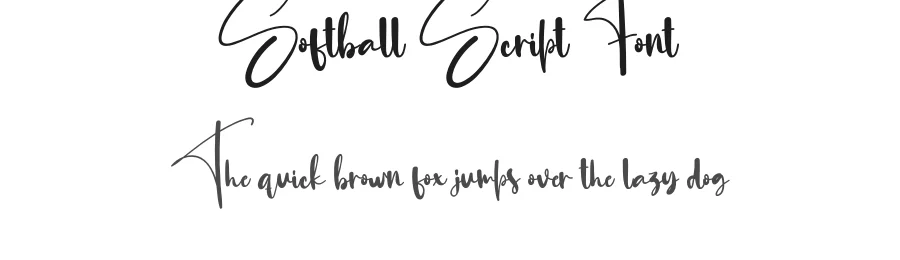 Softball Script Font by creativeletter — Script Handwritten Font
