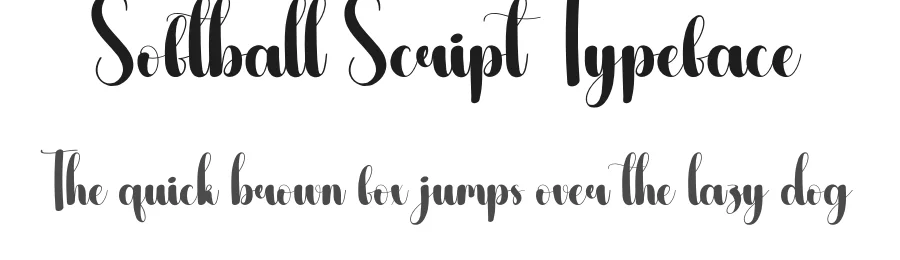 Softball Script Typeface by andikastudio — Script Handwritten Font