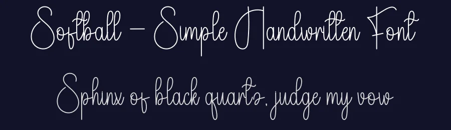 Softball – Simple Handwritten Font by andikastudio — Script Handwritten Font — thumbnail 2