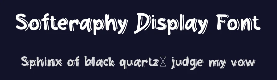 Softeraphy Display Font by No Feelings Studio — Display Font — thumbnail 2