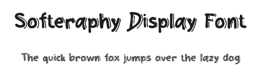 Softeraphy Display Font by No Feelings Studio — Display Font