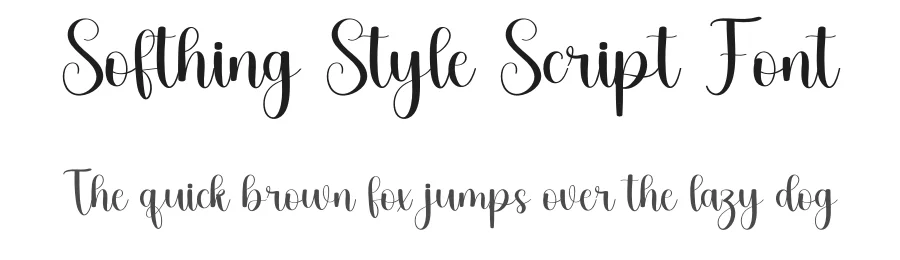 Softhing Style Script Font by freshtypeink — Script Handwritten Font