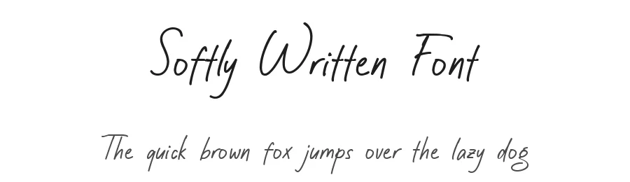 Softly Written Font by Littlehand — Script Handwritten Font