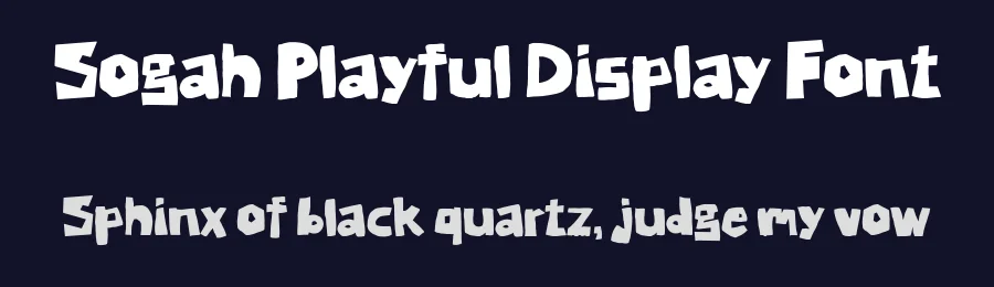 Sogah Playful Display Font by idealeksis — Display Font — thumbnail 2