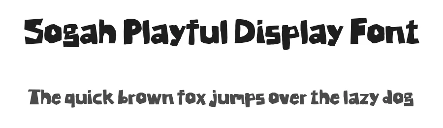 Sogah Playful Display Font by idealeksis — Display Font