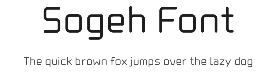 Sogeh Font by twinletter — Sans Serif Font
