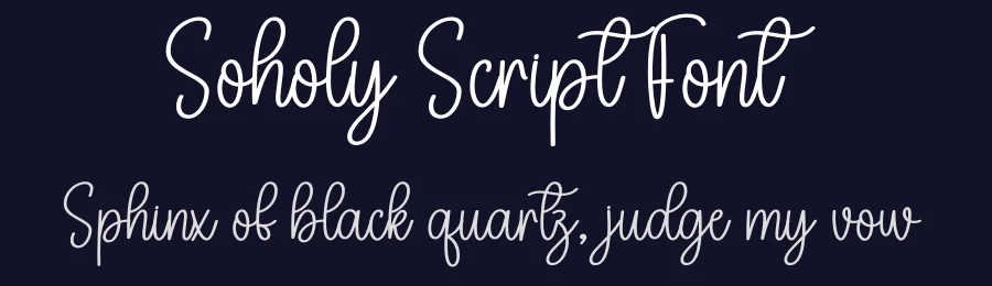 Soholy Script Font by creativeletter — Script Handwritten Font — thumbnail 2