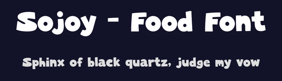 Sojoy – Food Font by idealeksis — Display Font — thumbnail 2