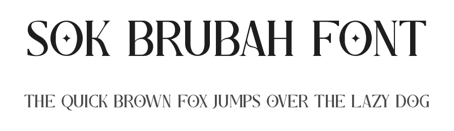 Sok Brubah Font by Onotype — Serif Font