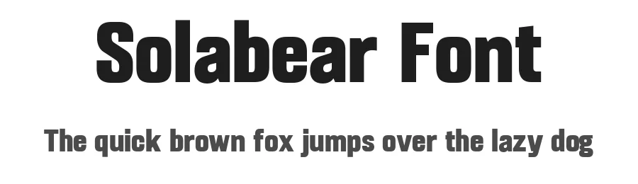 Solabear Font by HolisFonts Typestudio — Display Font