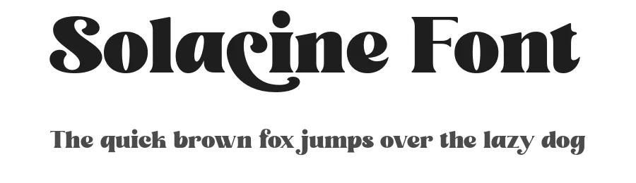 Solacine Font by ahweproject — Display Font