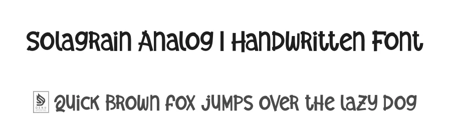 Solagrain Analog | Handwritten Font by Gracetypestudio — Script Handwritten Font