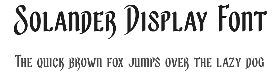 Solander Display Font by Patria Ari Typestudio — Display Font