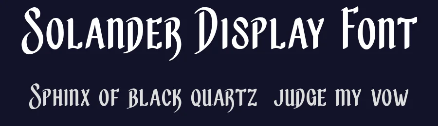 Solander Display Font by Patria Ari Typestudio — Display Font — thumbnail 2