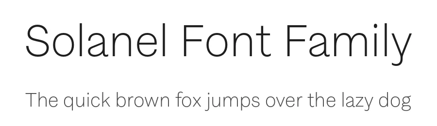 Solanel Font Family by Nootype — Sans Serif Font