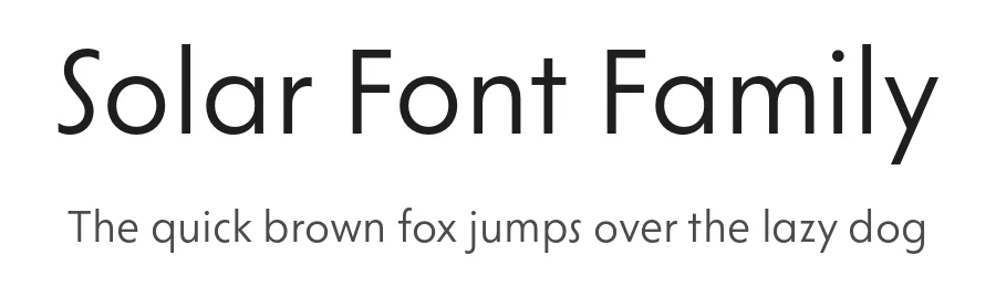 Solar Font Family by Dinamo — Sans Serif Font
