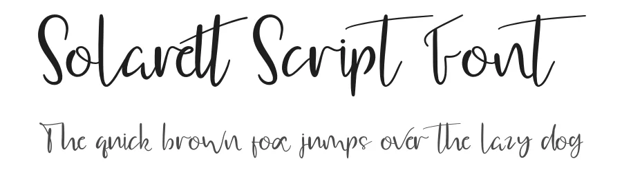 Solarett Script Font by Creatifontstudios — Script Handwritten Font